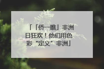 「侨一瞧」非洲日狂欢！他们用色彩“定义”非洲