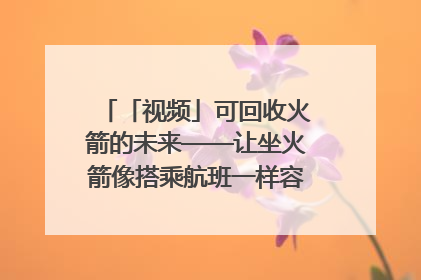 「视频」可回收火箭的未来——让坐火箭像搭乘航班一样容易｜路演记