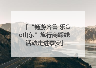 “畅游齐鲁 乐Go山东”旅行商踩线活动走进泰安