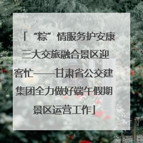“粽”情服务护安康 三大交旅融合景区迎客忙——甘肃省公交建集团全力做好端午假期景区运营工作