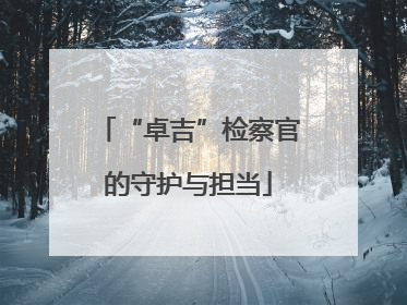 “卓吉”检察官的守护与担当