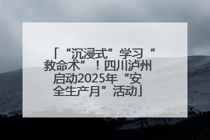 “沉浸式”学习“救命术”！四川泸州启动2025年“安全生产月”活动