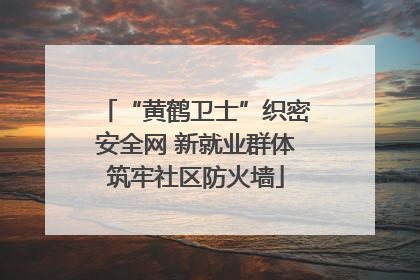 “黄鹤卫士”织密安全网 新就业群体筑牢社区防火墙
