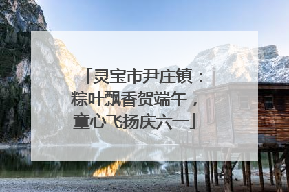 灵宝市尹庄镇：粽叶飘香贺端午，童心飞扬庆六一