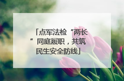 点军法检“两长”同庭履职，共筑民生安全防线