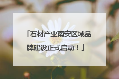 石材产业南安区域品牌建设正式启动！