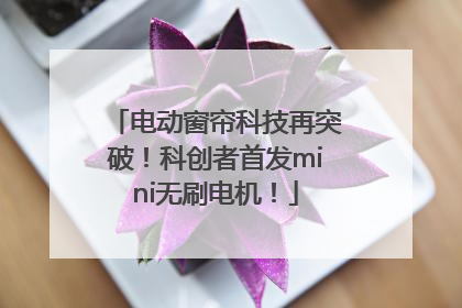 电动窗帘科技再突破！科创者首发mini无刷电机！