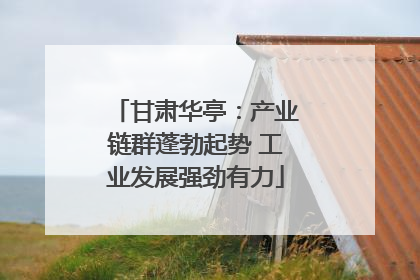 甘肃华亭：产业链群蓬勃起势 工业发展强劲有力