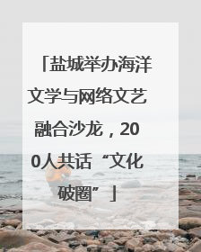 盐城举办海洋文学与网络文艺融合沙龙，200人共话“文化破圈”