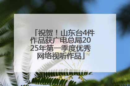 祝贺！山东台4件作品获广电总局2025年第一季度优秀网络视听作品