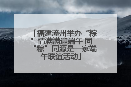 福建漳州举办“粽”情满满迎端午 同“粽”同源是一家端午联谊活动
