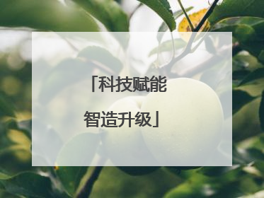科技赋能 智造升级