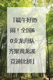 端午好热闹！全国60支龙舟队齐聚黄龙溪竞速比拼