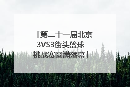 第二十一届北京3VS3街头篮球挑战赛圆满落幕