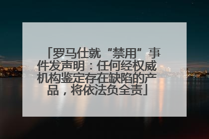 罗马仕就“禁用”事件发声明：任何经权威机构鉴定存在缺陷的产品，将依法负全责