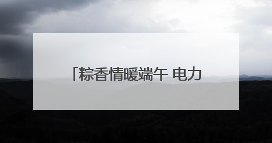 粽香情暖端午 电力安全一路“童”行
