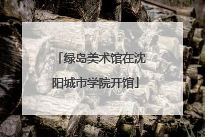 绿岛美术馆在沈阳城市学院开馆