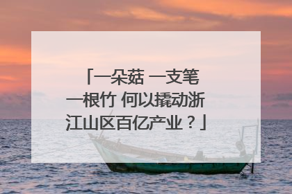 一朵菇 一支笔 一根竹 何以撬动浙江山区百亿产业？