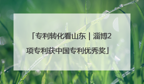 专利转化看山东｜淄博2项专利获中国专利优秀奖