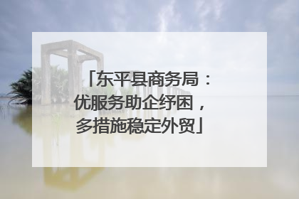 东平县商务局：优服务助企纾困，多措施稳定外贸