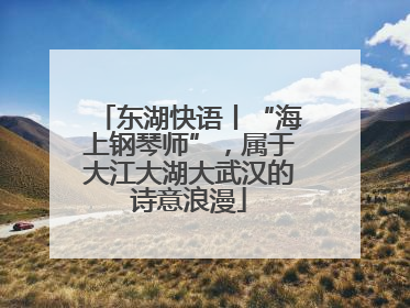 东湖快语丨“海上钢琴师”，属于大江大湖大武汉的诗意浪漫