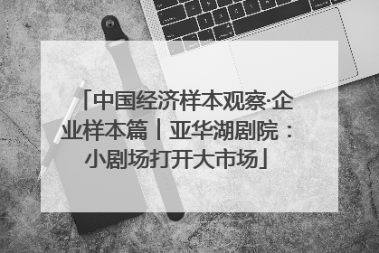 中国经济样本观察·企业样本篇︱亚华湖剧院：小剧场打开大市场