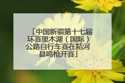 中国新疆第十七届环赛里木湖（国际）公路自行车赛在精河县鸣枪开赛