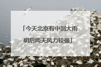 今天北京有中到大雨 明后两天风力较强