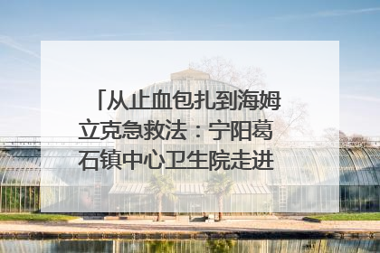 从止血包扎到海姆立克急救法：宁阳葛石镇中心卫生院走进这所中学，让师生get全套救命技能