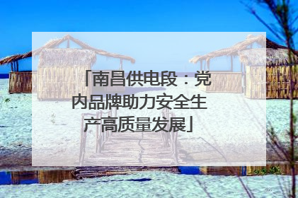 南昌供电段：党内品牌助力安全生产高质量发展