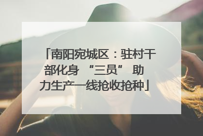 南阳宛城区：驻村干部化身 “三员” 助力生产一线抢收抢种