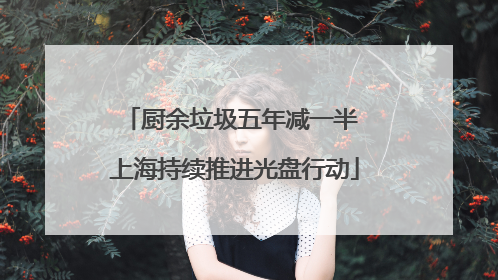 厨余垃圾五年减一半 上海持续推进光盘行动
