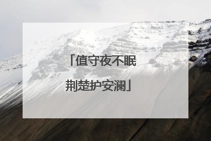 值守夜不眠 荆楚护安澜