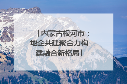 内蒙古根河市：地企共建聚合力构建融合新格局