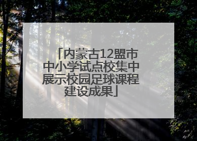 内蒙古12盟市中小学试点校集中展示校园足球课程建设成果