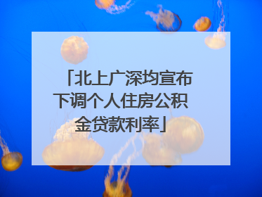 北上广深均宣布下调个人住房公积金贷款利率