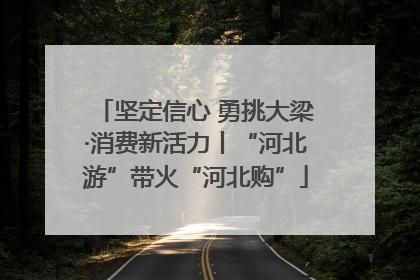 坚定信心 勇挑大梁·消费新活力丨“河北游”带火“河北购”
