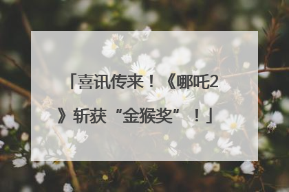 喜讯传来！《哪吒2》斩获“金猴奖”！