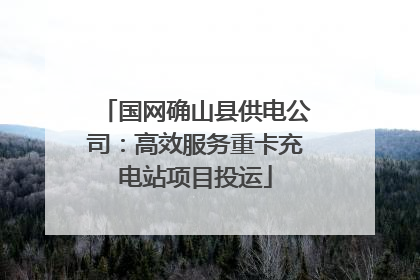 国网确山县供电公司：高效服务重卡充电站项目投运