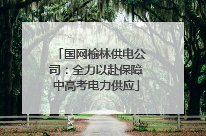 国网榆林供电公司：全力以赴保障中高考电力供应