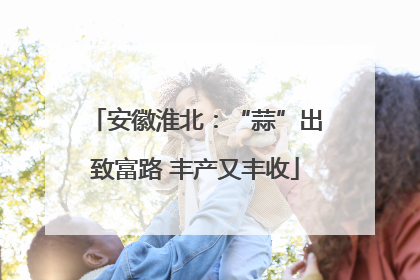 安徽淮北：“蒜”出致富路 丰产又丰收