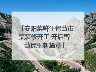 安阳菜鲜生智慧市集装修开工 开启智慧民生新篇章