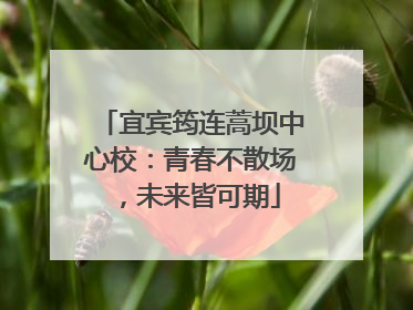 宜宾筠连蒿坝中心校：青春不散场，未来皆可期