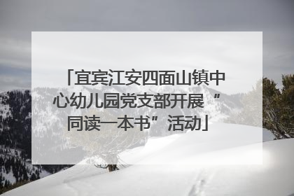 宜宾江安四面山镇中心幼儿园党支部开展“同读一本书”活动