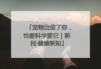 宠物治愈了你，也要科学爱它｜新民·健康新知