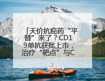 天价抗癌药“平替”来了？CD19单抗获批上市，治疗“靶点”与CAR-T相同