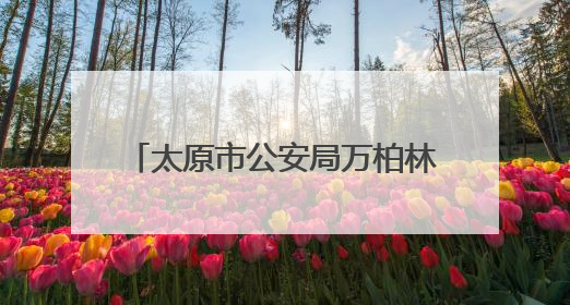 太原市公安局万柏林分局和平北路派出所：织密安全防护网