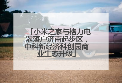 小米之家与格力电器落户济南起步区，中科新经济科创园商业生态升级