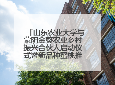 山东农业大学与蒙阴金葵农业乡村振兴合伙人启动仪式暨新品种蜜桃推介活动举行