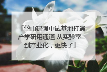 岱山建强中试基地打通产学研用通道 从实验室到产业化，更快了